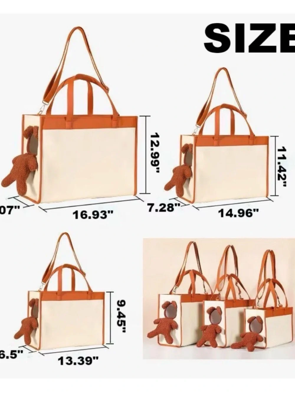 NonoPets Cute Lion Sling Dog & Cat Carrier Tote Travel Bag, Large